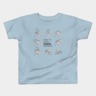 Wash Your Hands How To Kids T-Shirt